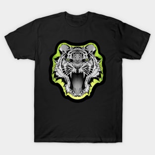 illustrated TIGER PRIDE series (greyscale & green) T-Shirt
